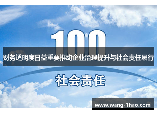 财务透明度日益重要推动企业治理提升与社会责任履行