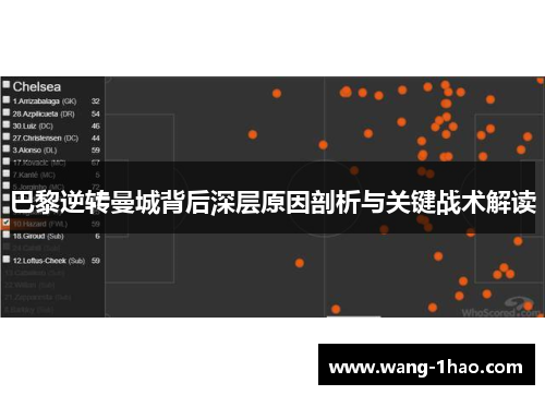 巴黎逆转曼城背后深层原因剖析与关键战术解读